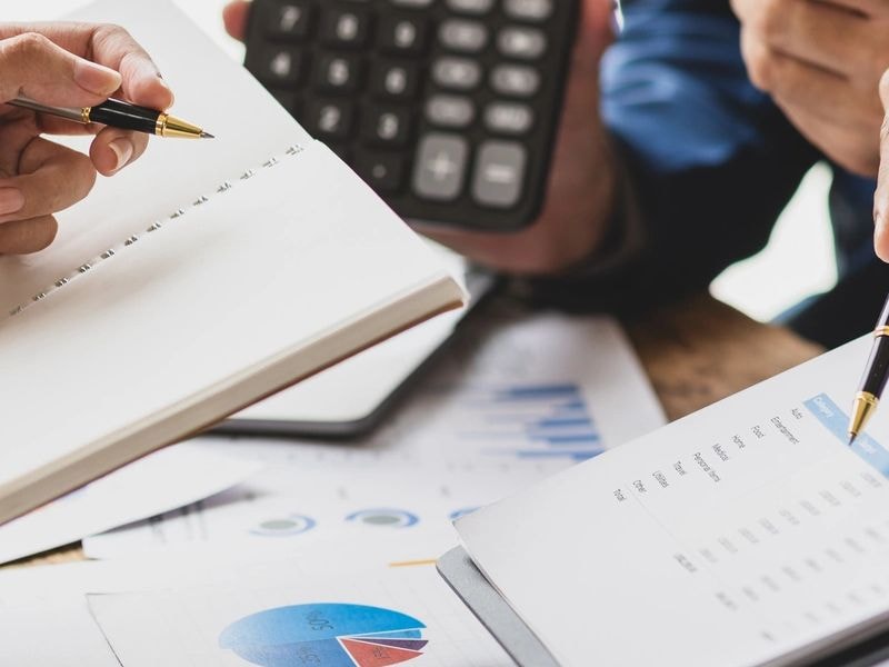 Business tax documents and financial planning